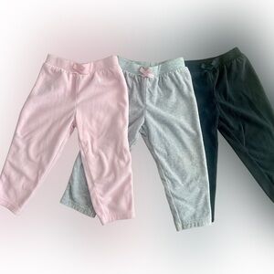Kids Sweatpants Set - Pink, Gray, Black